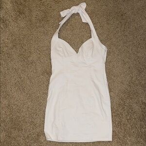 White Fox Boutique White Halter Mini Dress